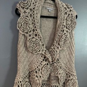 Crochet boho vest
